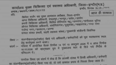Major reshuffle in Indore Health