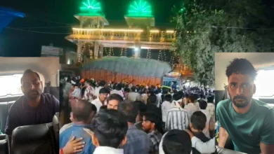 Reports of 15 devotees dying in an incident at the Sheetla Mata temple.